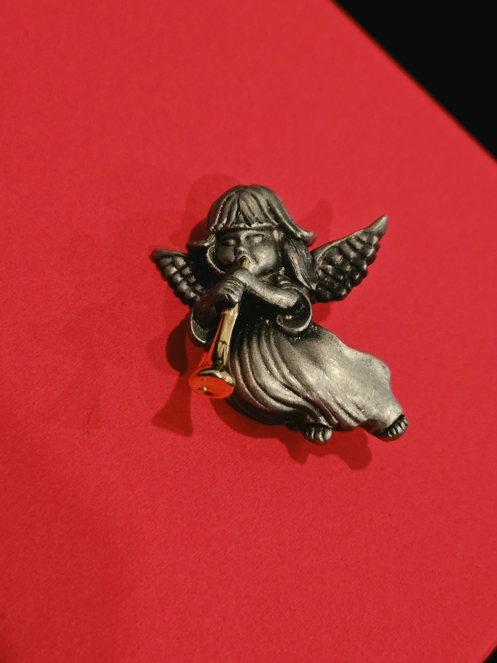 Vintage Daria Pewter Angel Brooch
